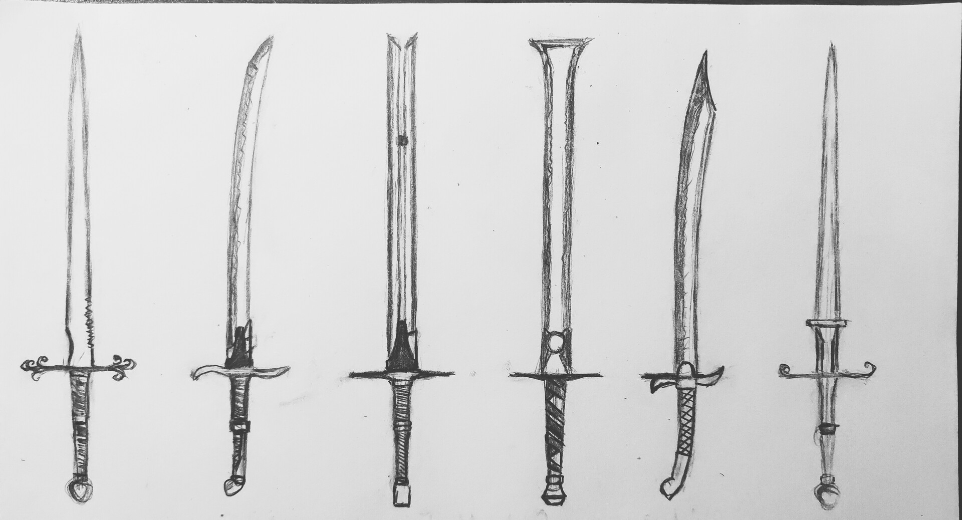 Двуручный меч эскиз