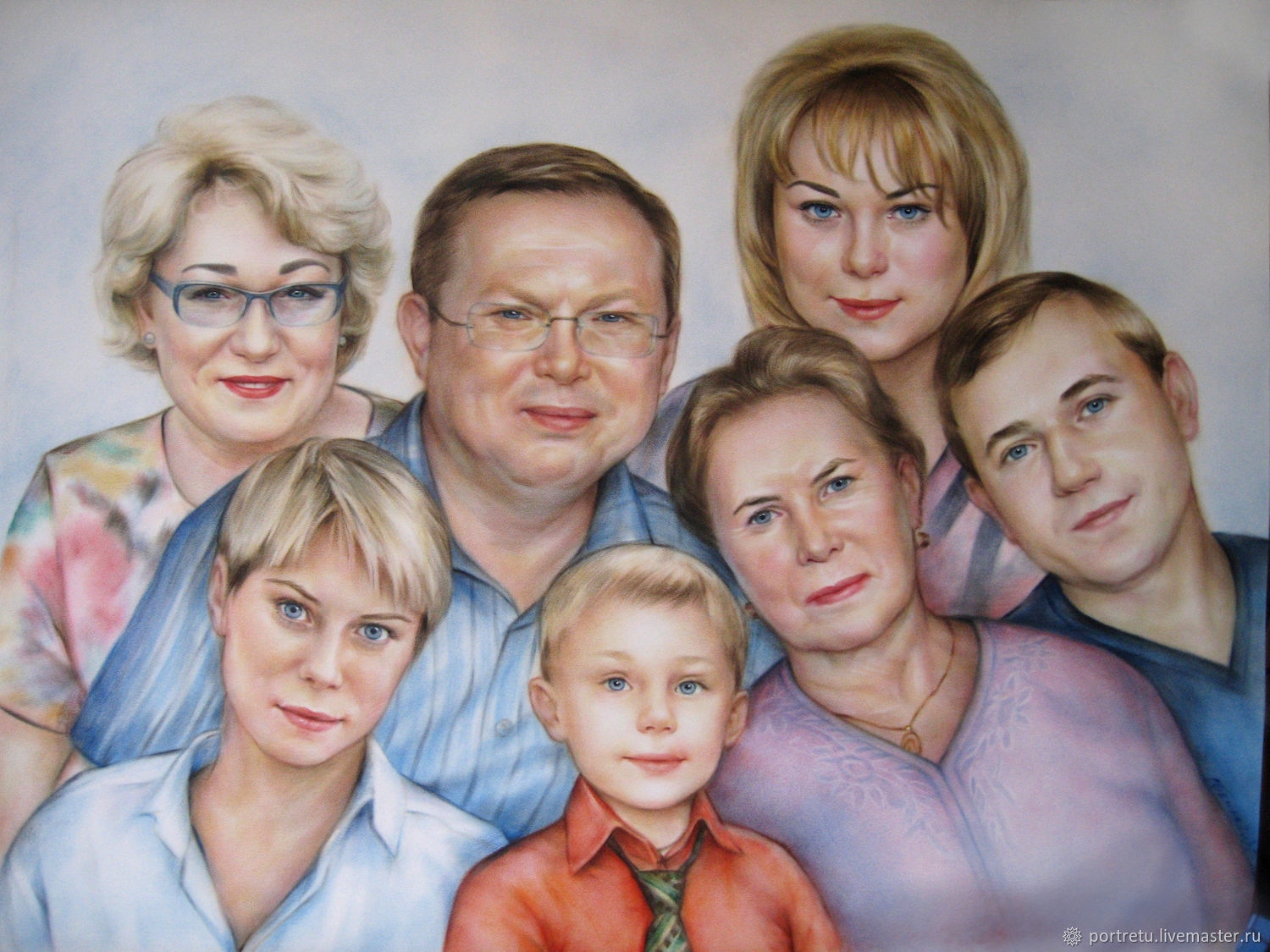Рисуем портрет семьи