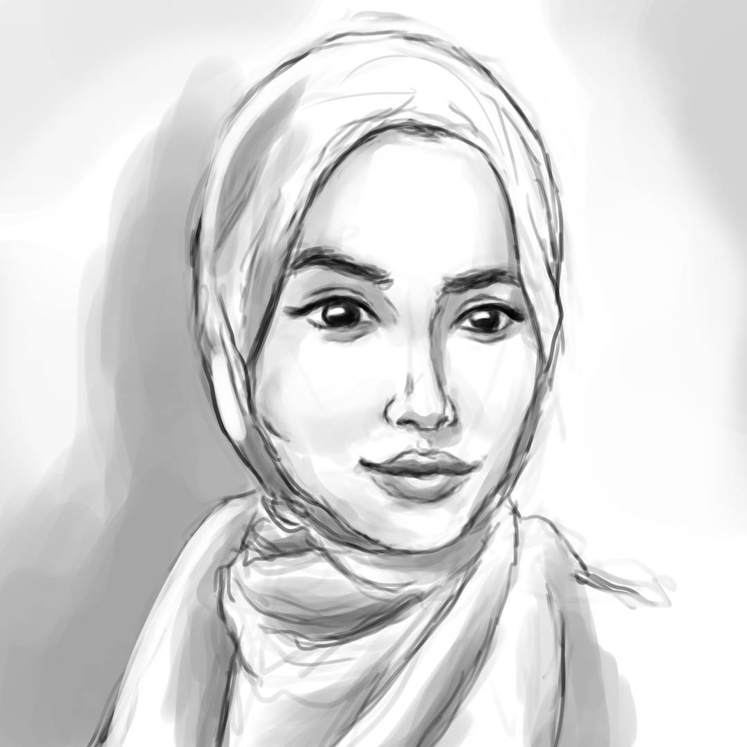 Портрет девушки в хиджабе