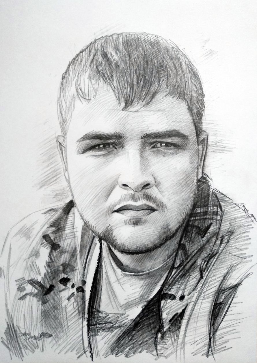 Портрет Сергея Бодрова углем