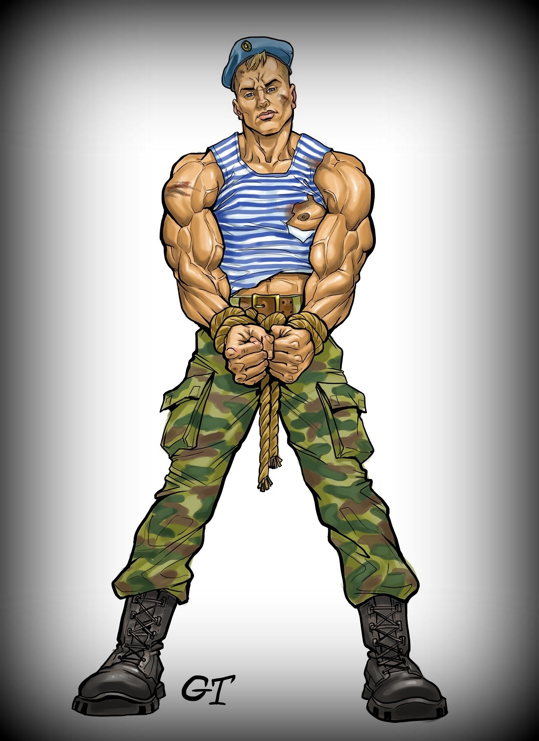 Солдат десантник рисунок