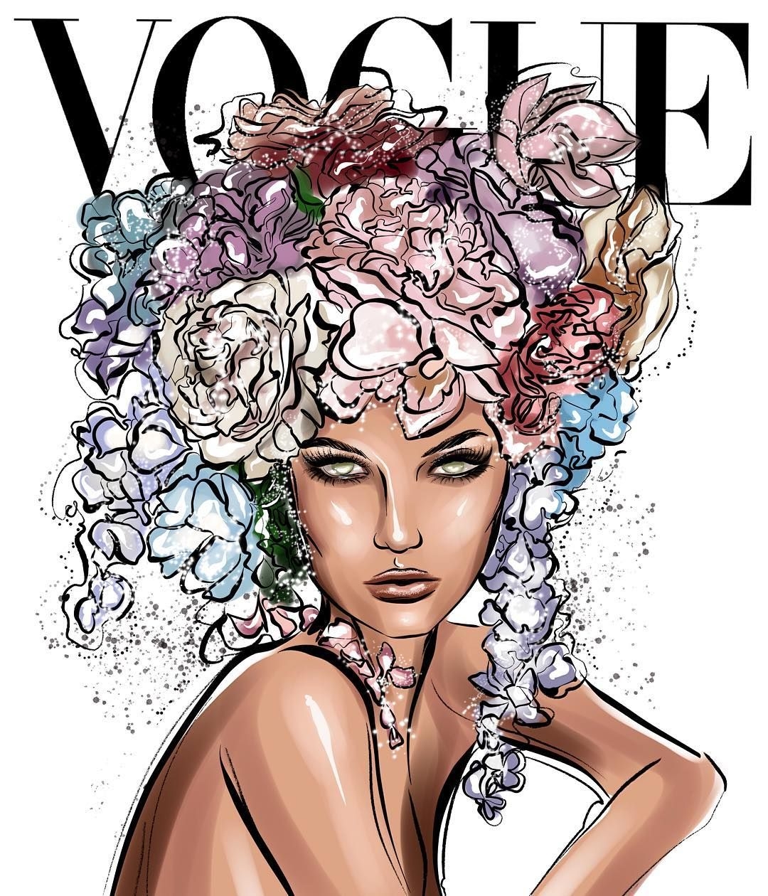 Модные иллюстрации Vogue
