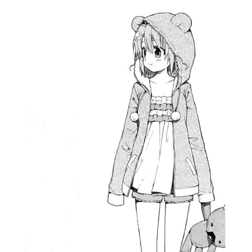 Раскраска девочка аниме в полный рост