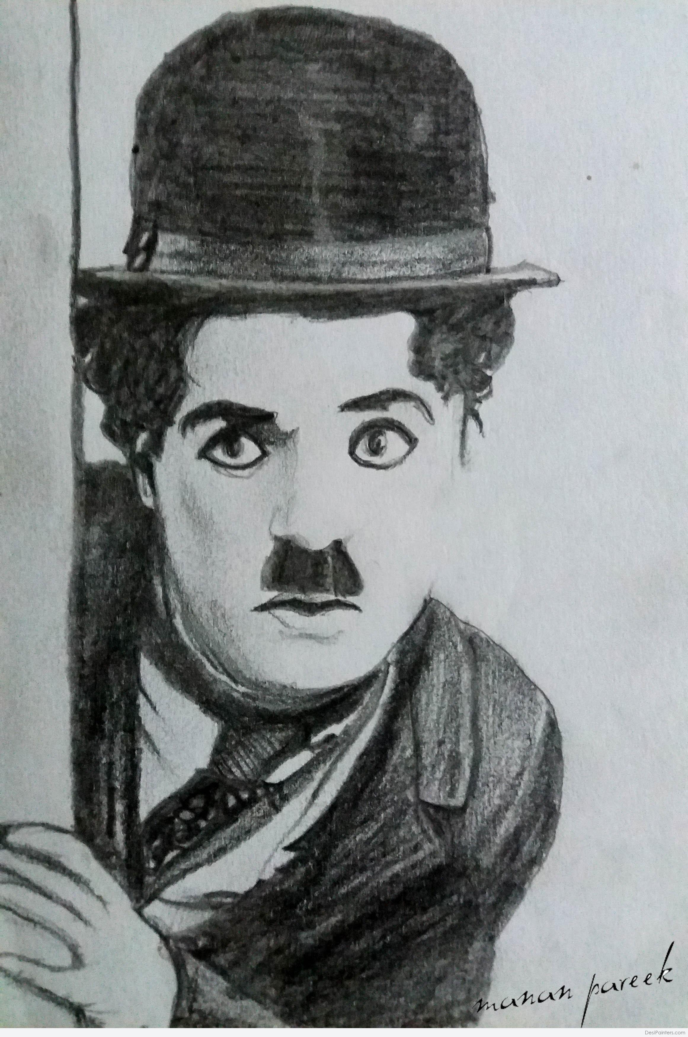 Чарли Чаплин портрет