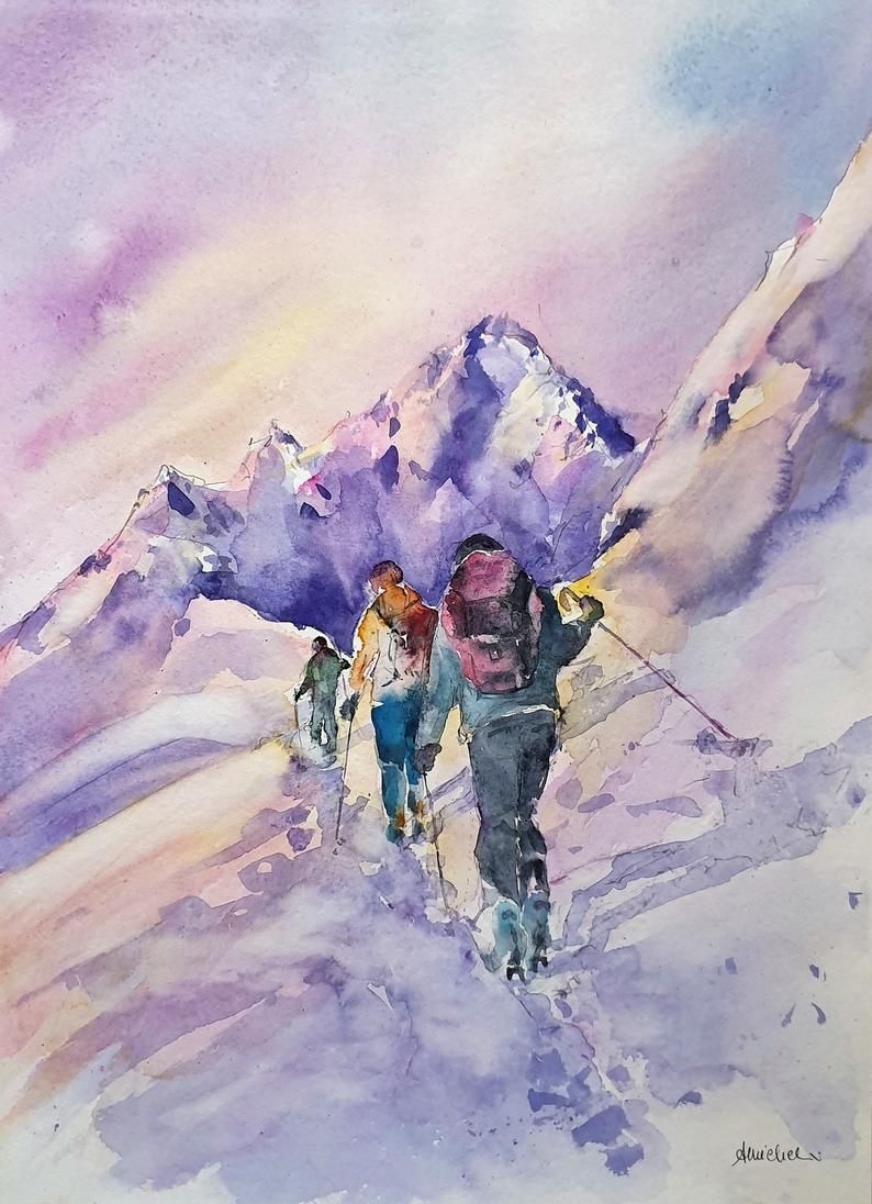 Альпинисты Эверест картина живопись