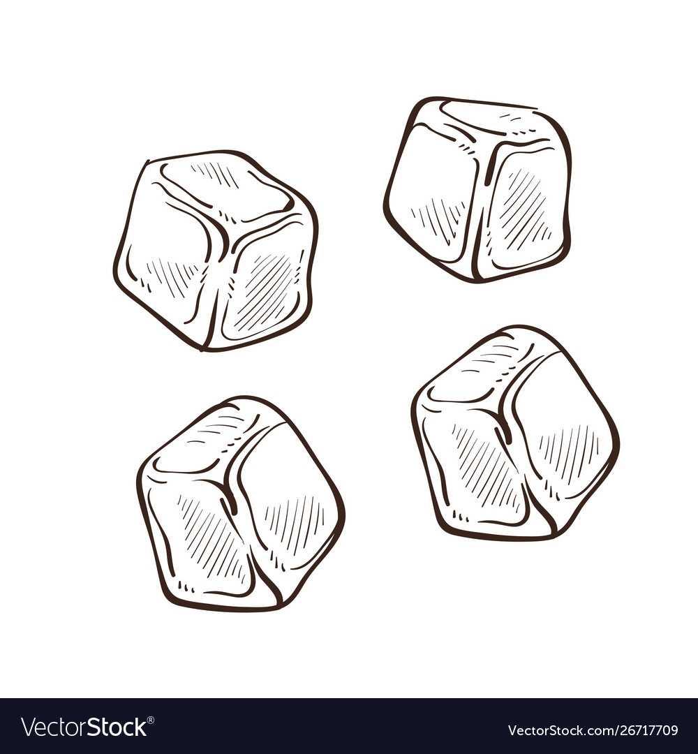 Кубики льда раскраска