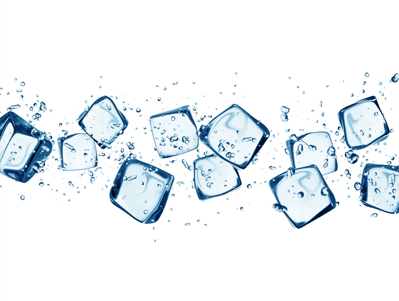 Кубики льда вид сверху