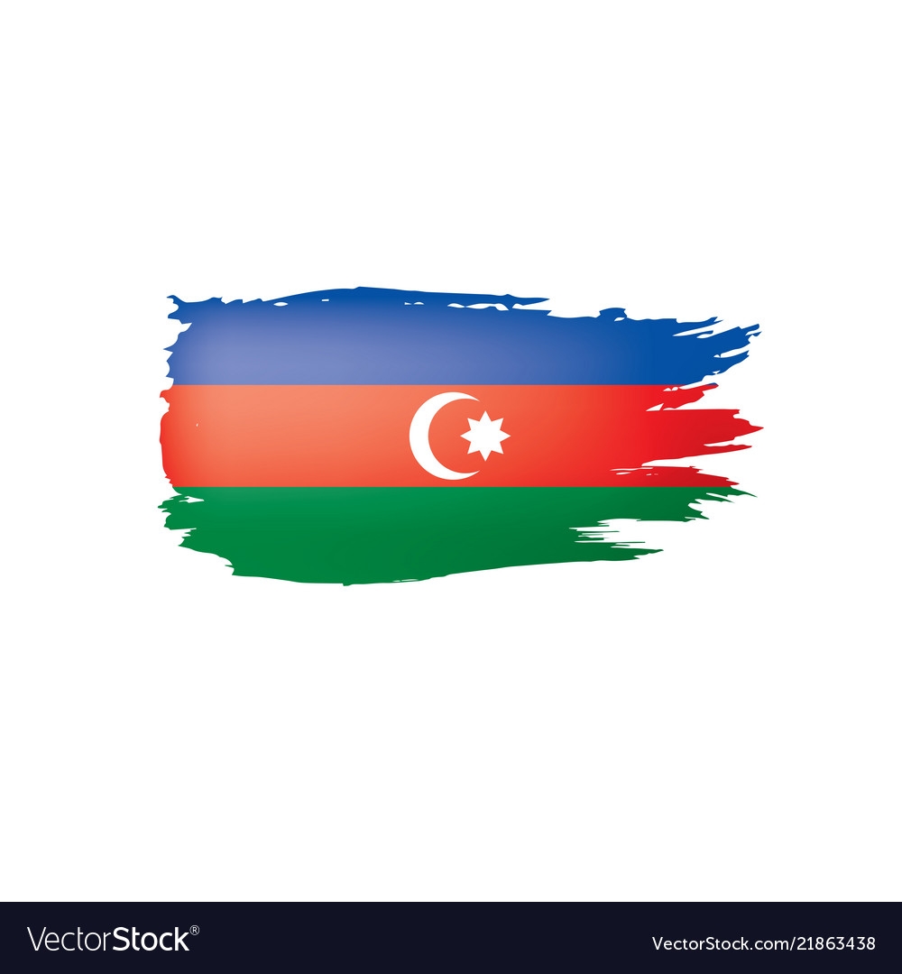 Флаг Азербайджана вектор