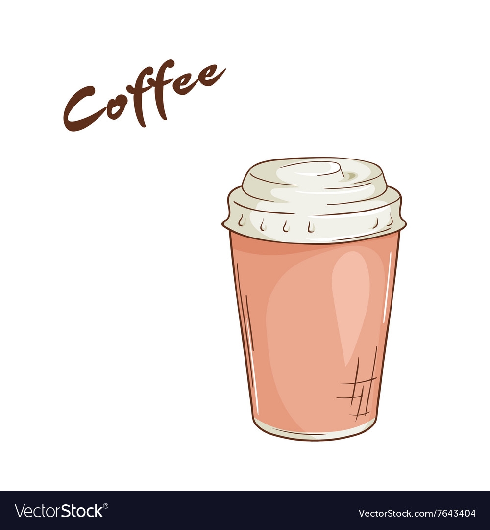 Стакан кофе рисунок