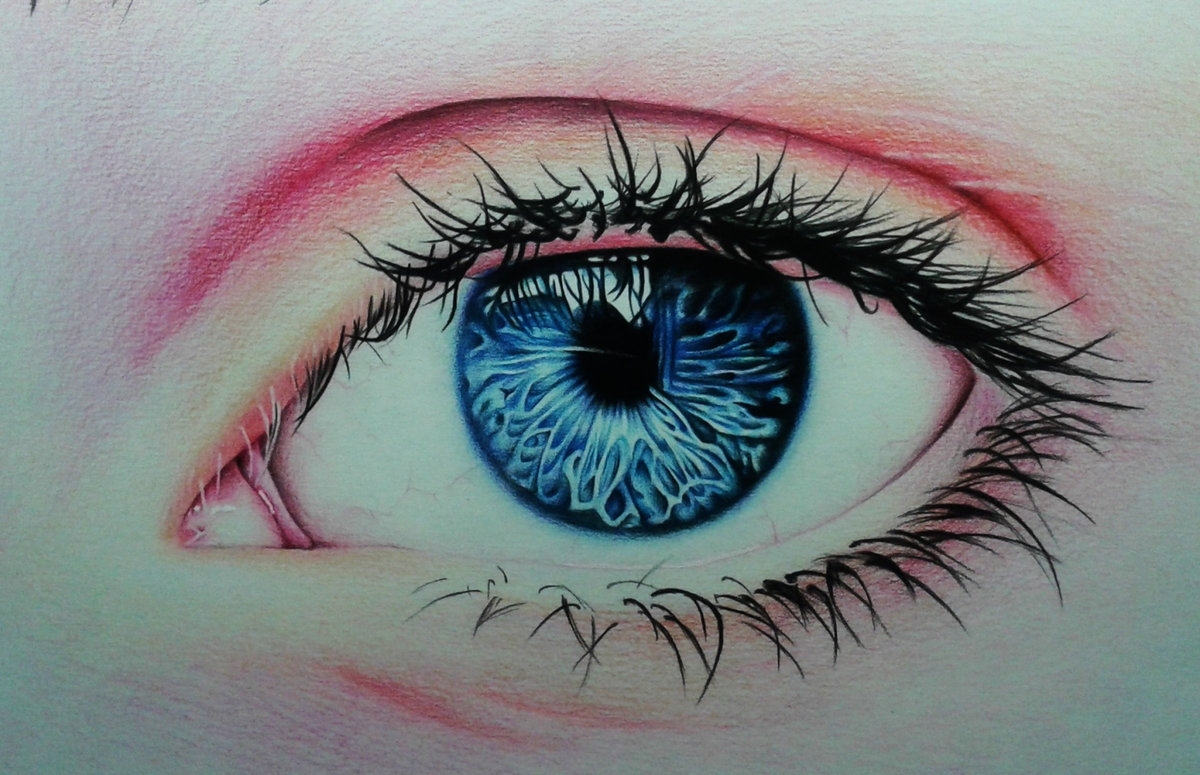 Глаз рисунок цветной