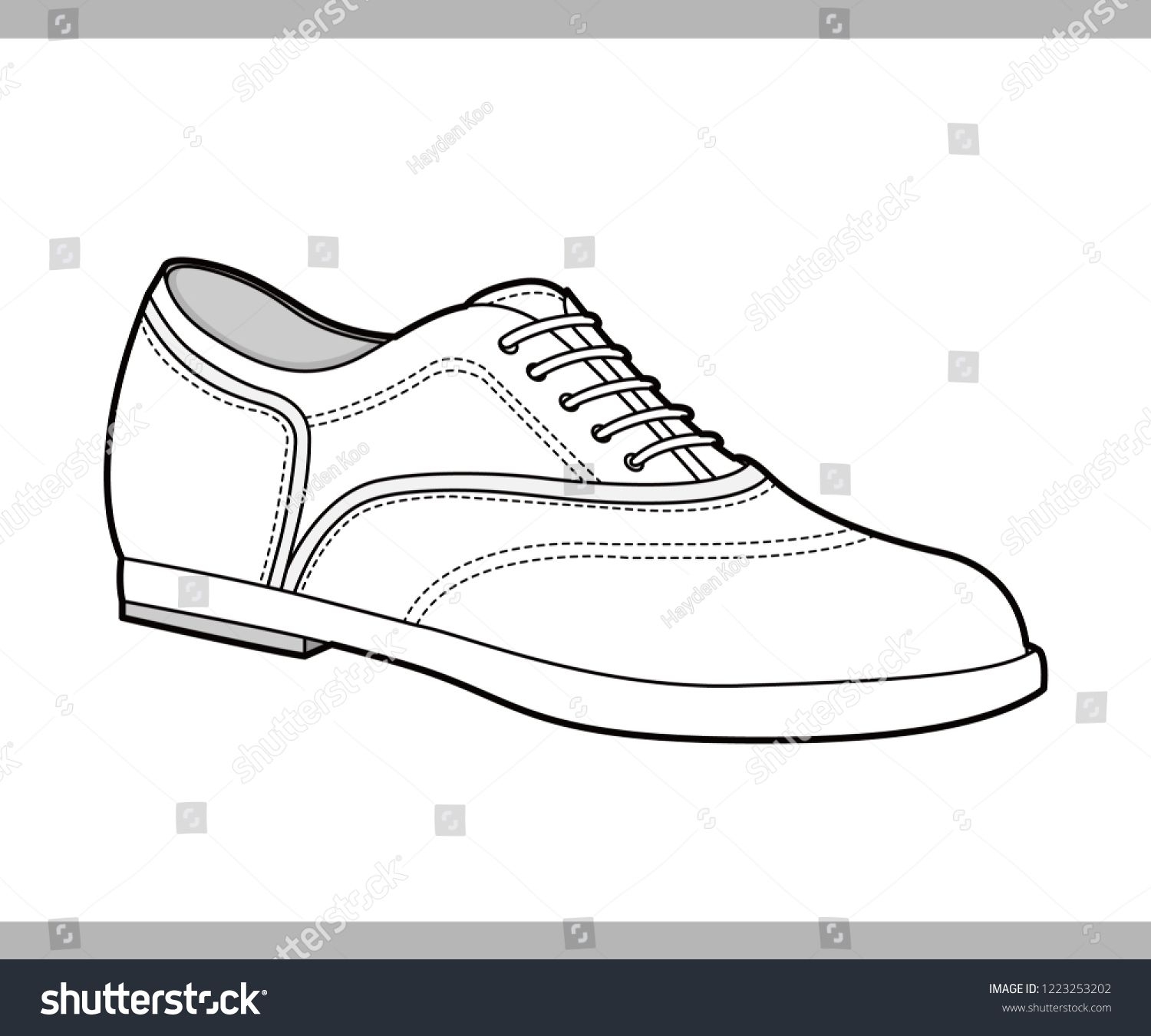 Мужская обувь карандашом