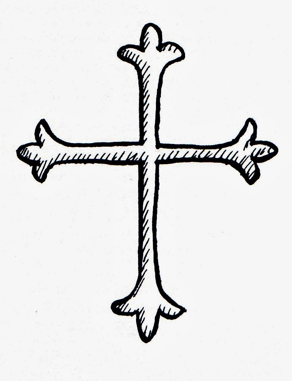 Православный крест для срисовки