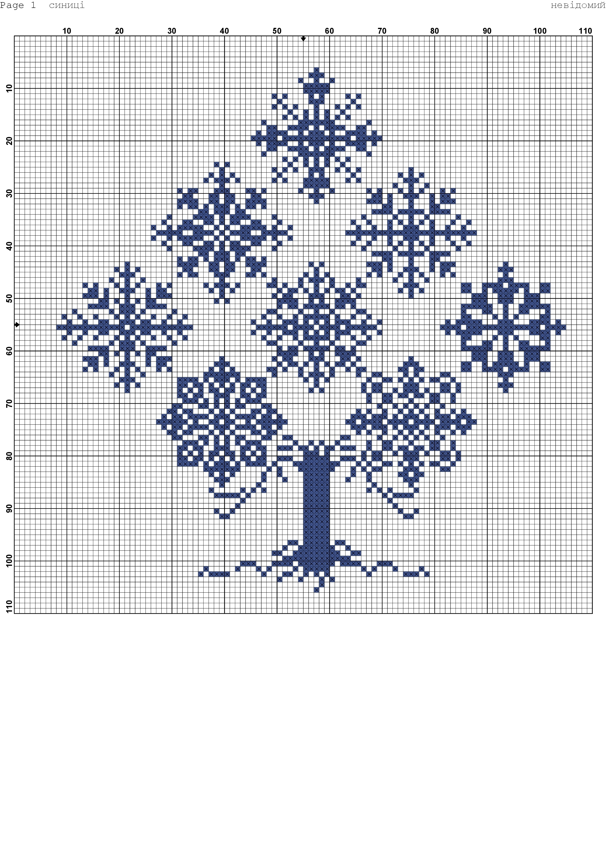 Снежинка вышивка крестом