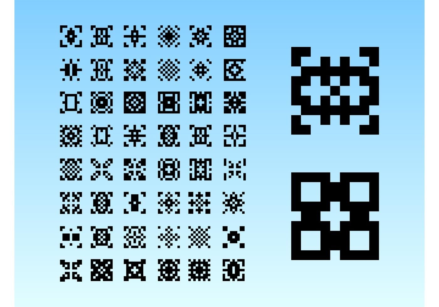 Пиксельные узоры