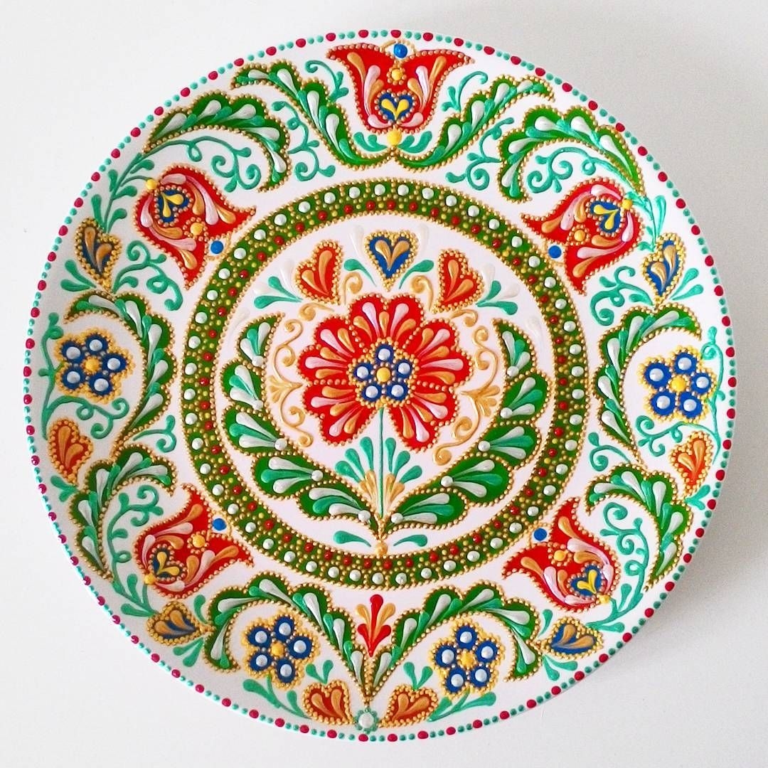 Тарелка с татарским орнаментом