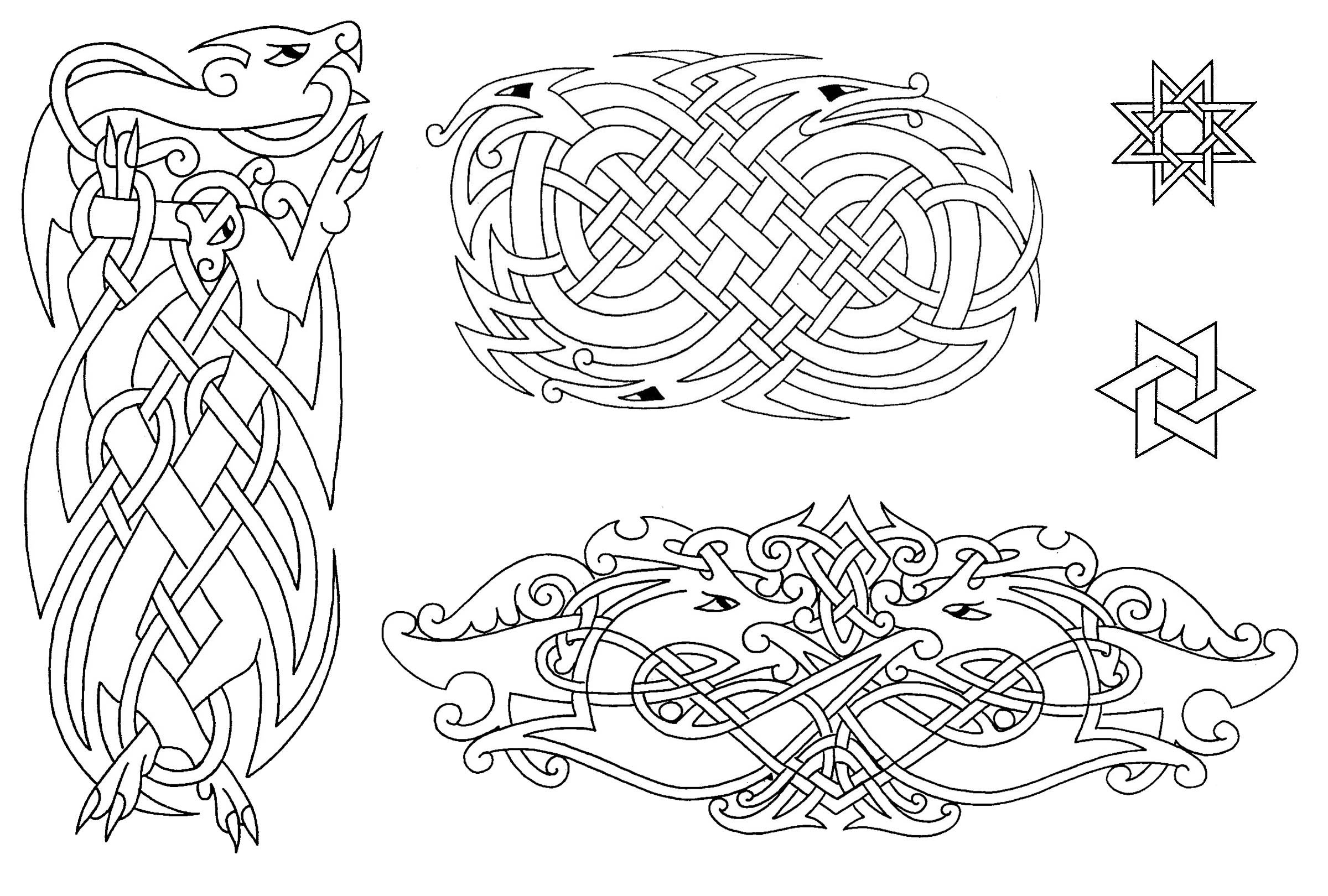 Кельтский узор скандинавского орнамента