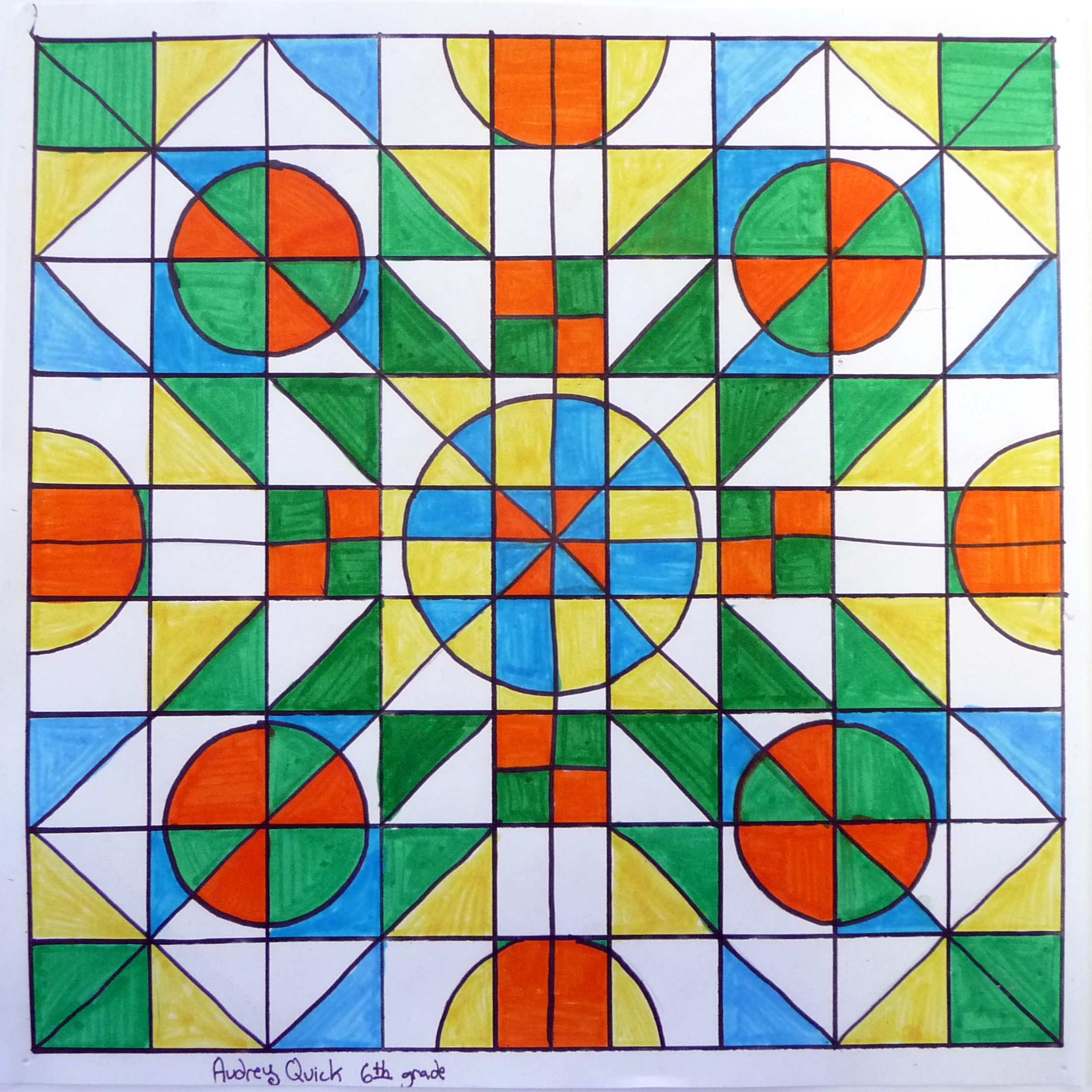 Симметрия в квадрате композиция