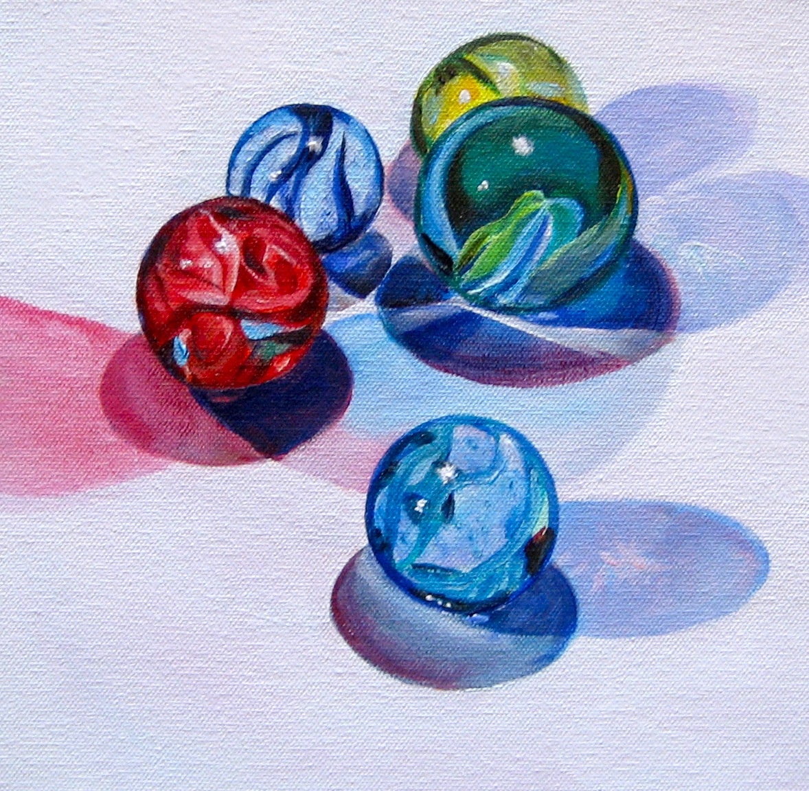 Рисование стеклянными шариками