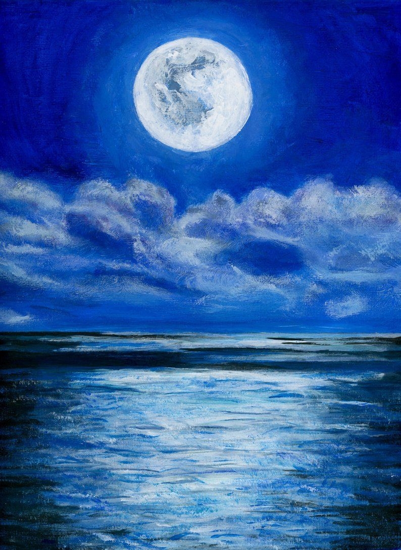 Луна в живописи