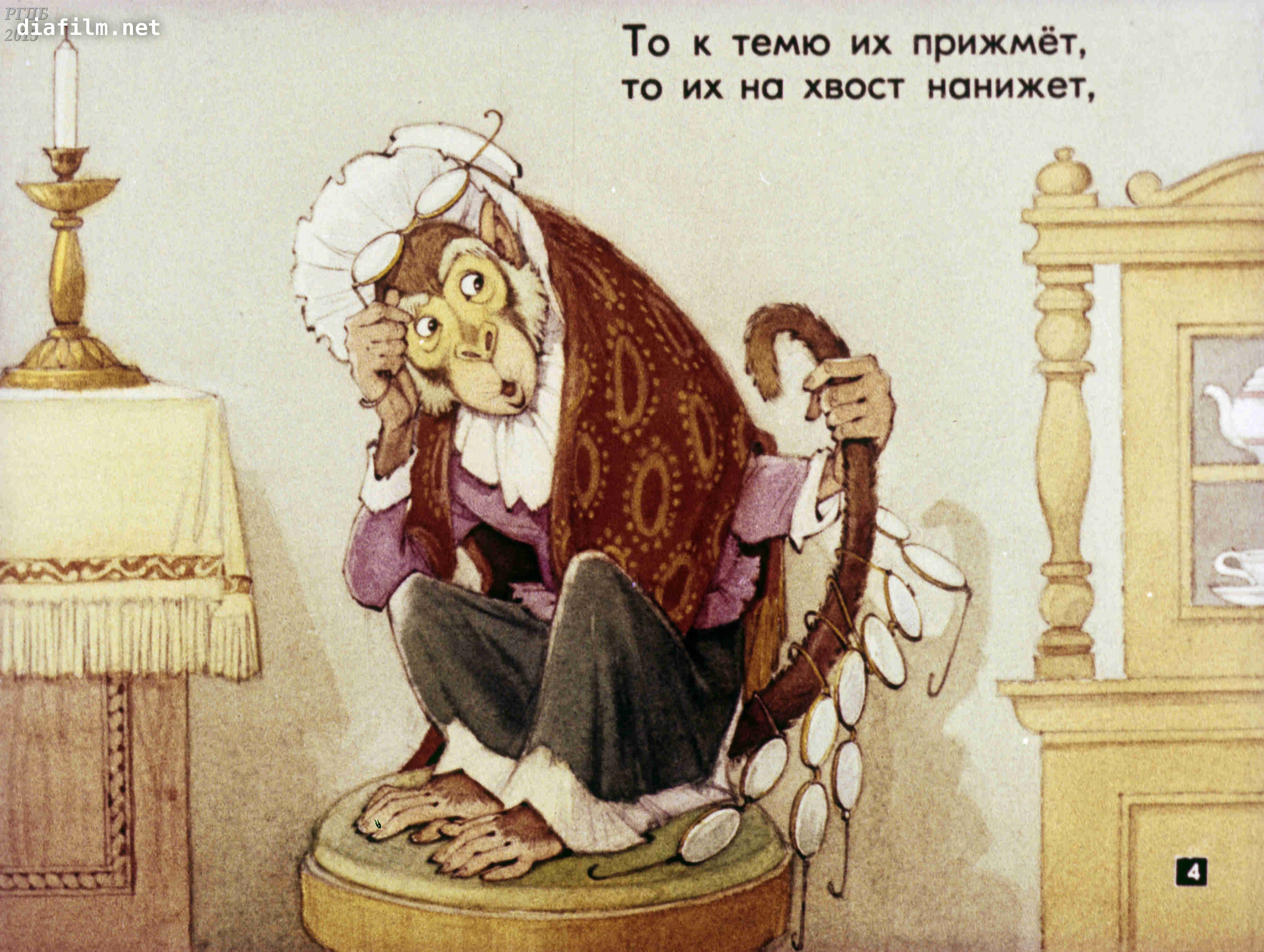 Иван Андреевич Крылов мартышка и очки