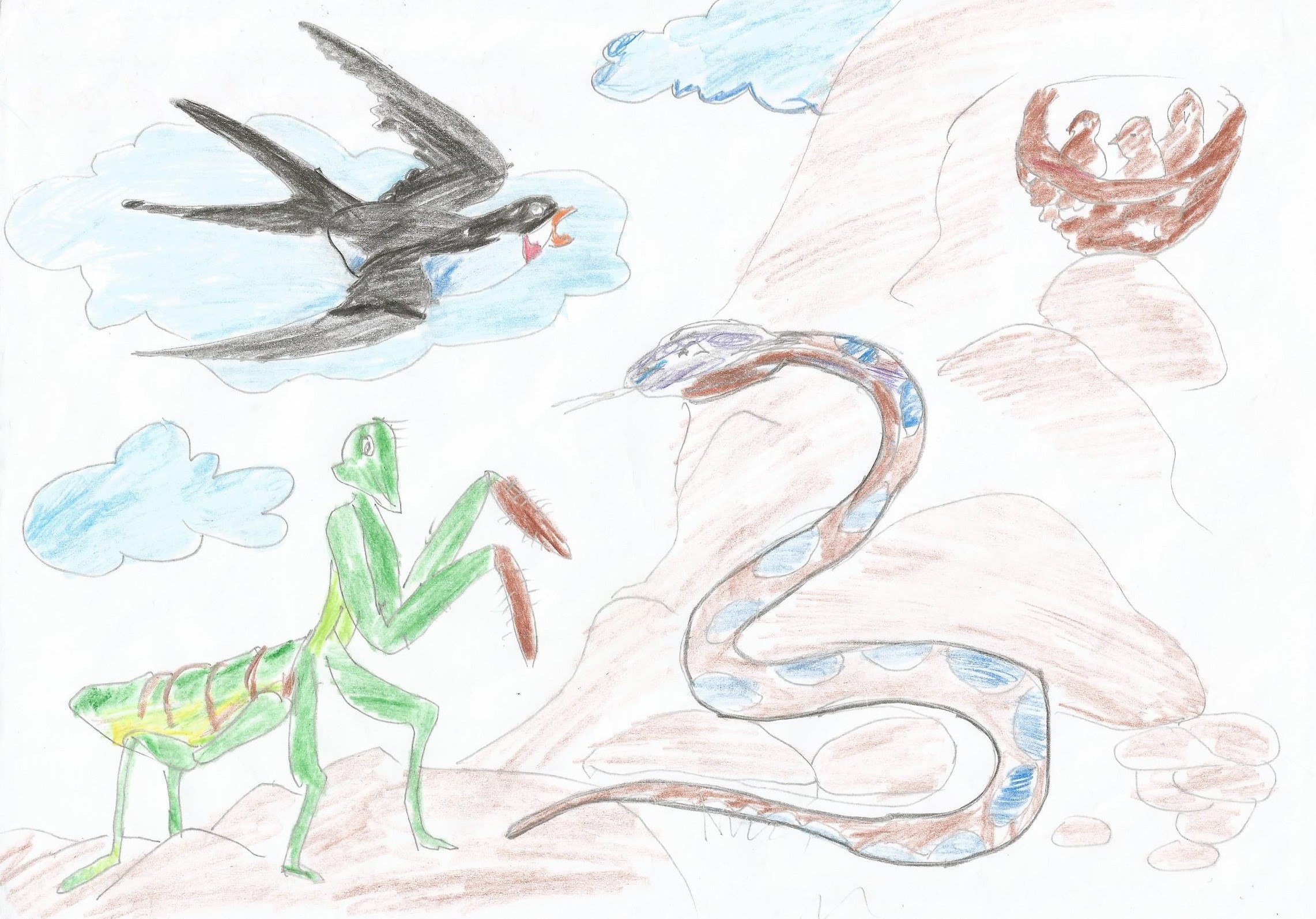 Эвен и змей сказка рисунки