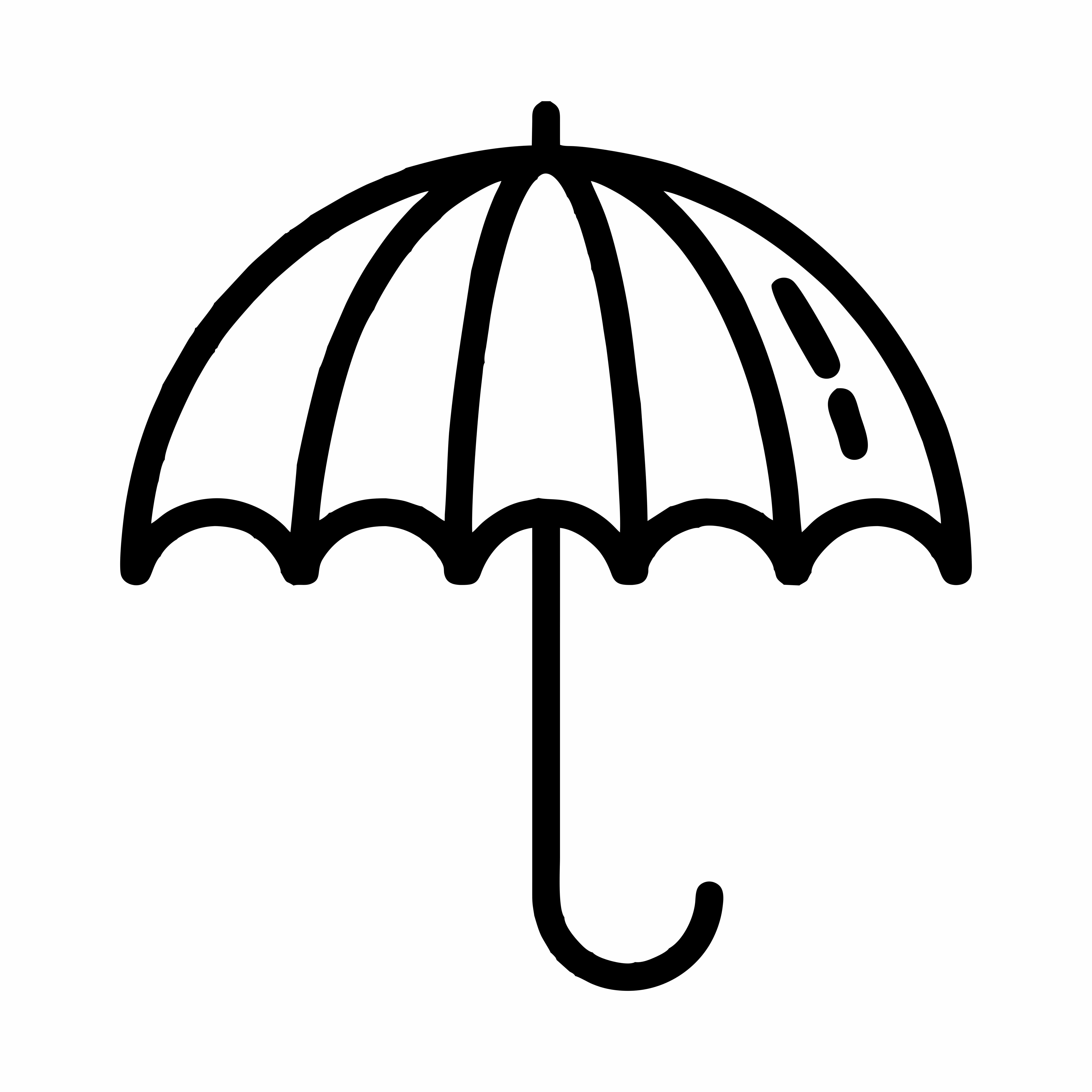 Зонт контур