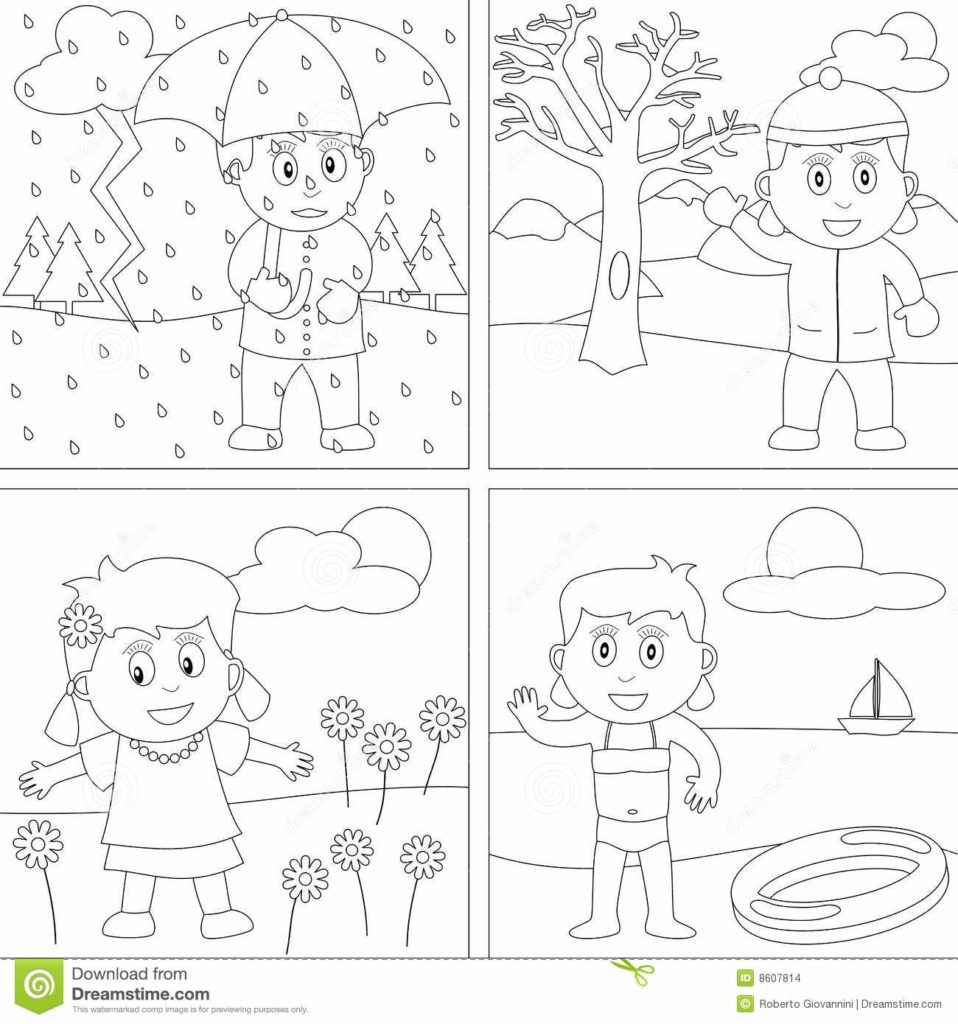 Seasons для дошкольников задания