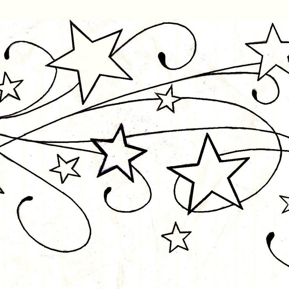 Звезда рисунок карандашом