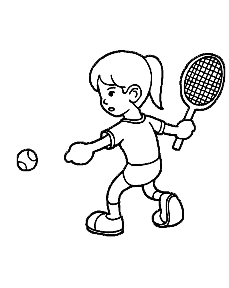 Раскраски о спорте для дошкольников