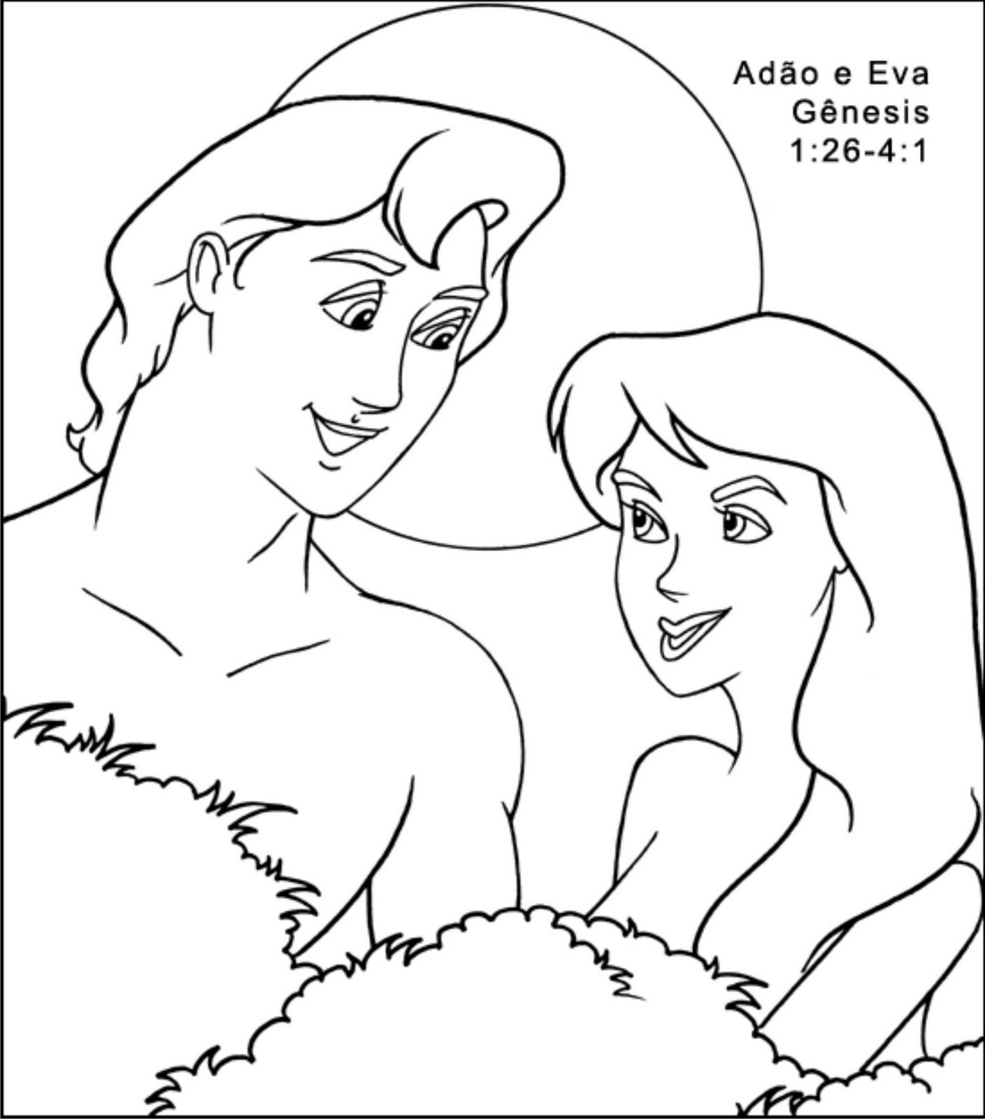 Адам и ева рисунок карандашом простой