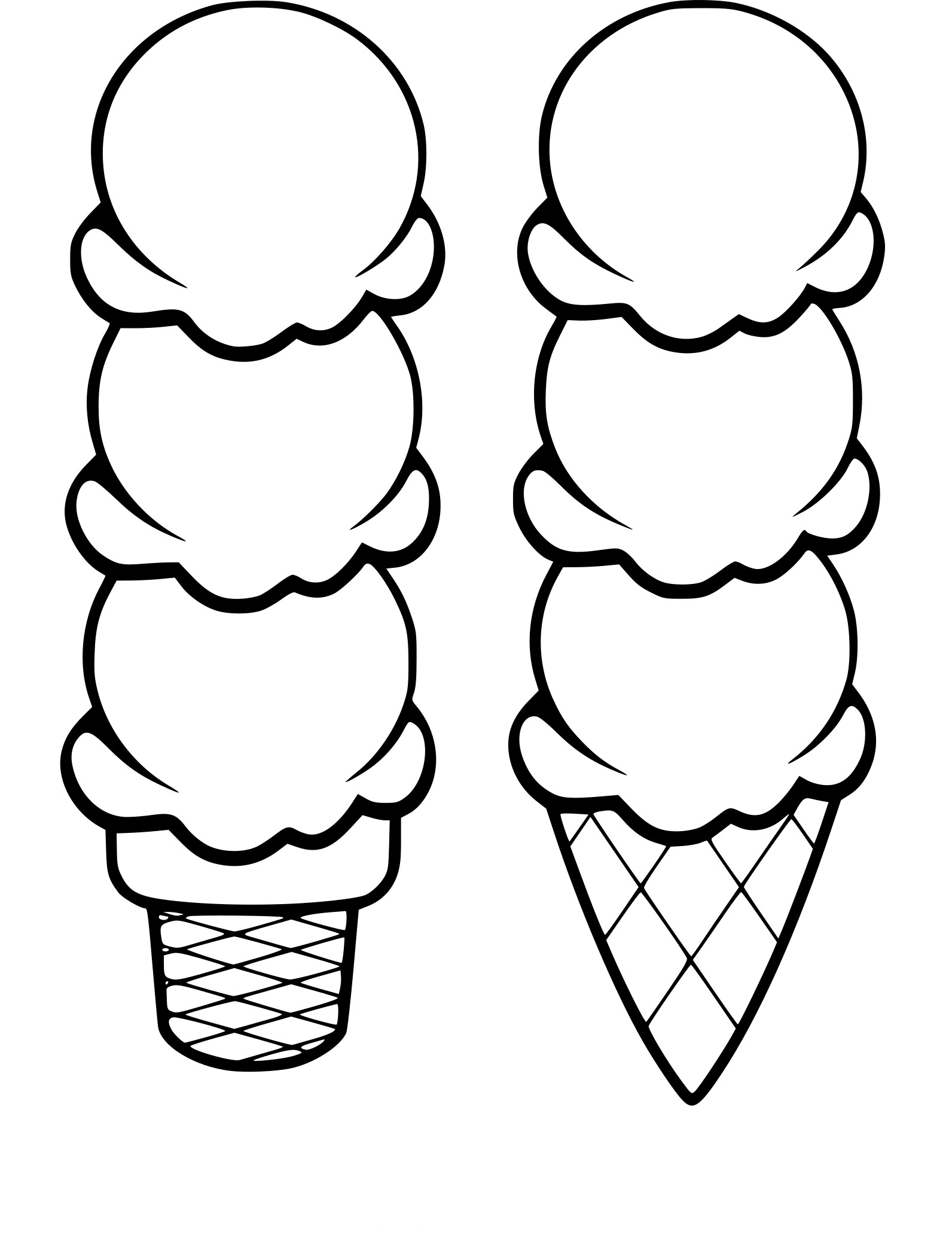 Мороженое шаблон