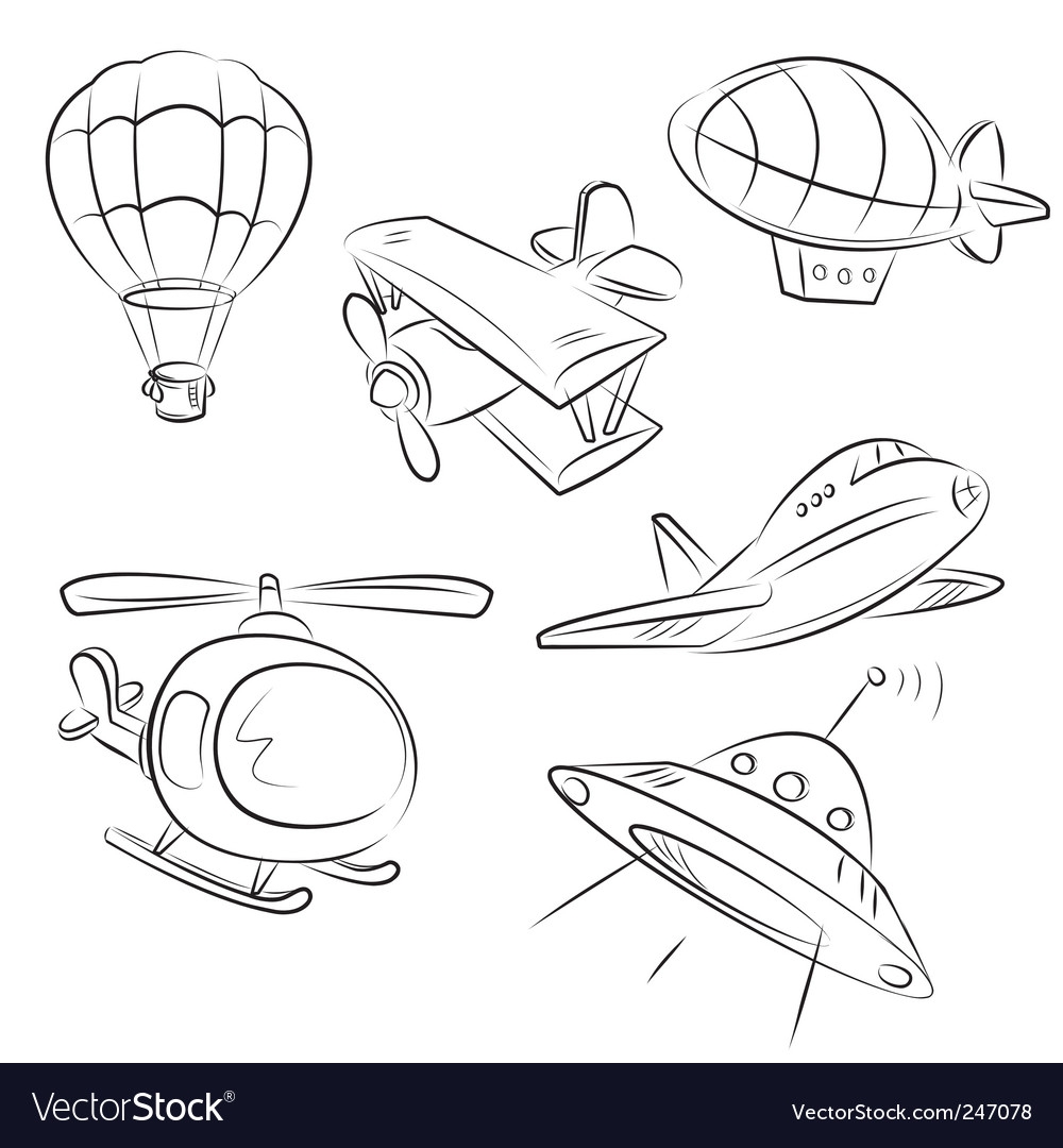 Воздушный транспорт рисунки для детей