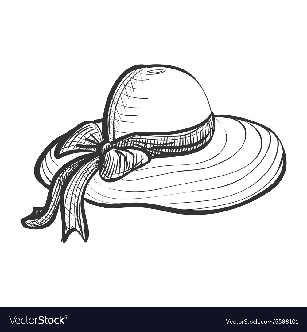 Эскиз пляжной шляпки