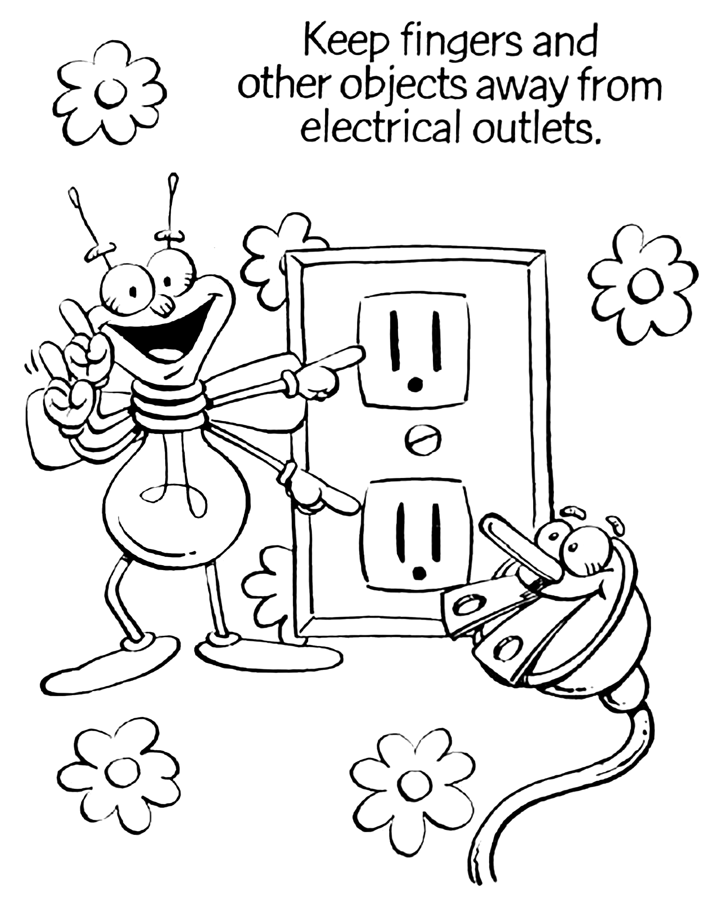 Electricity Coloring Kids