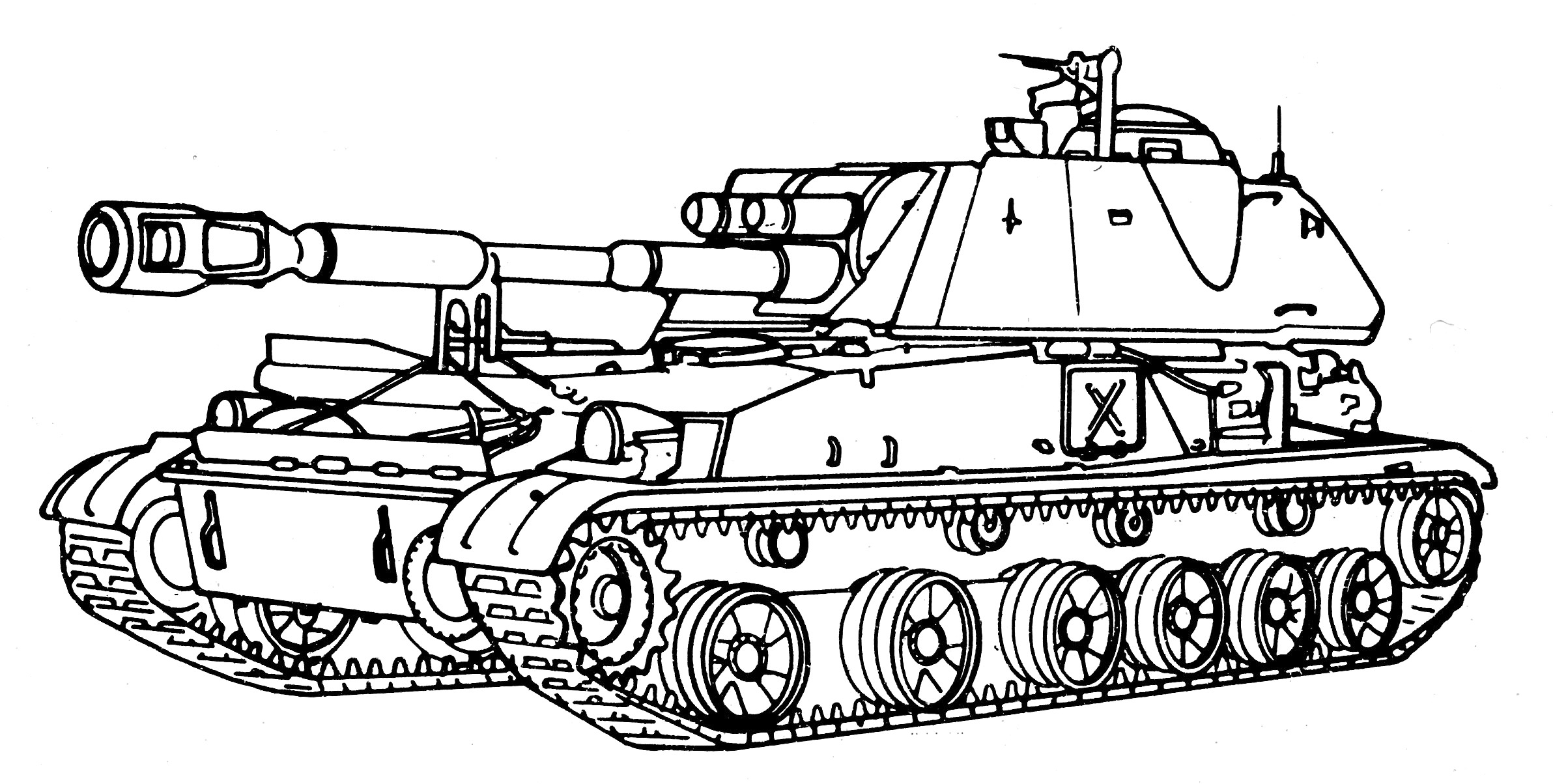 Раскраска танк кв 44 м