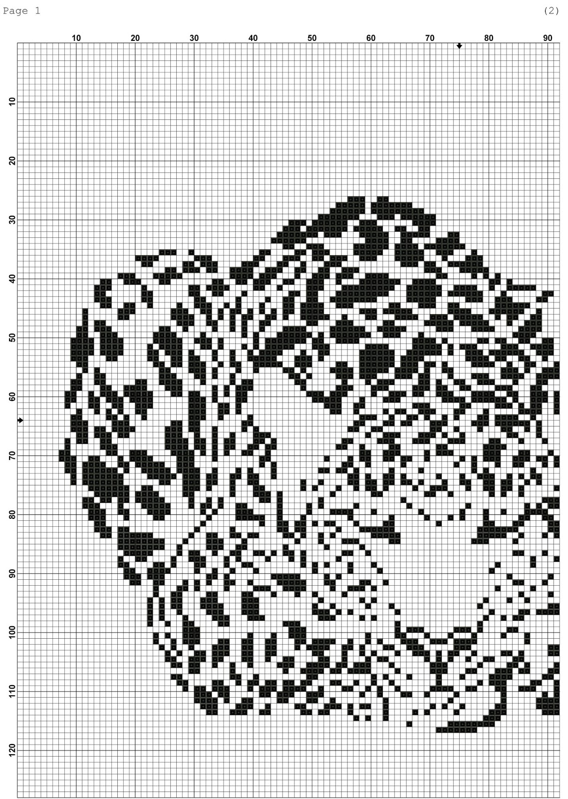 Леопардовый орнамент для вышивки