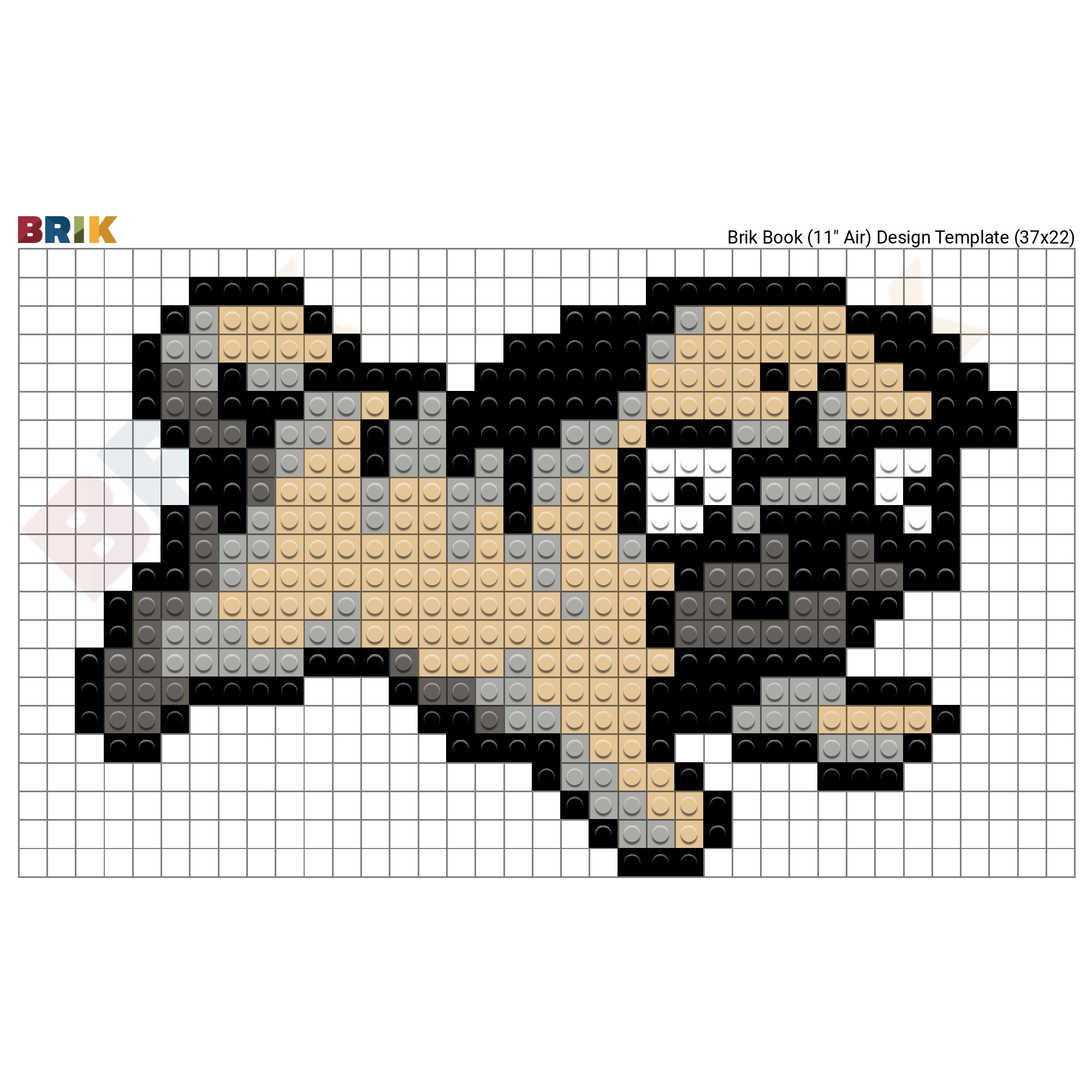 Пиксель арт собачка