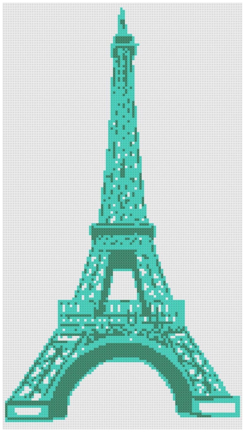 Эйфелева башня пиксель арт
