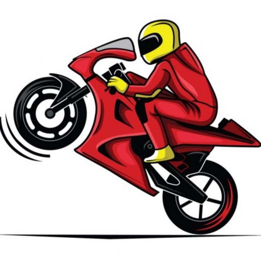 Нарисовать гонщика на мотоцикле
