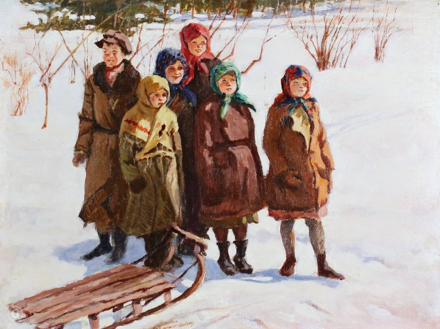 Николай Петрович Богданов-Бельский зима