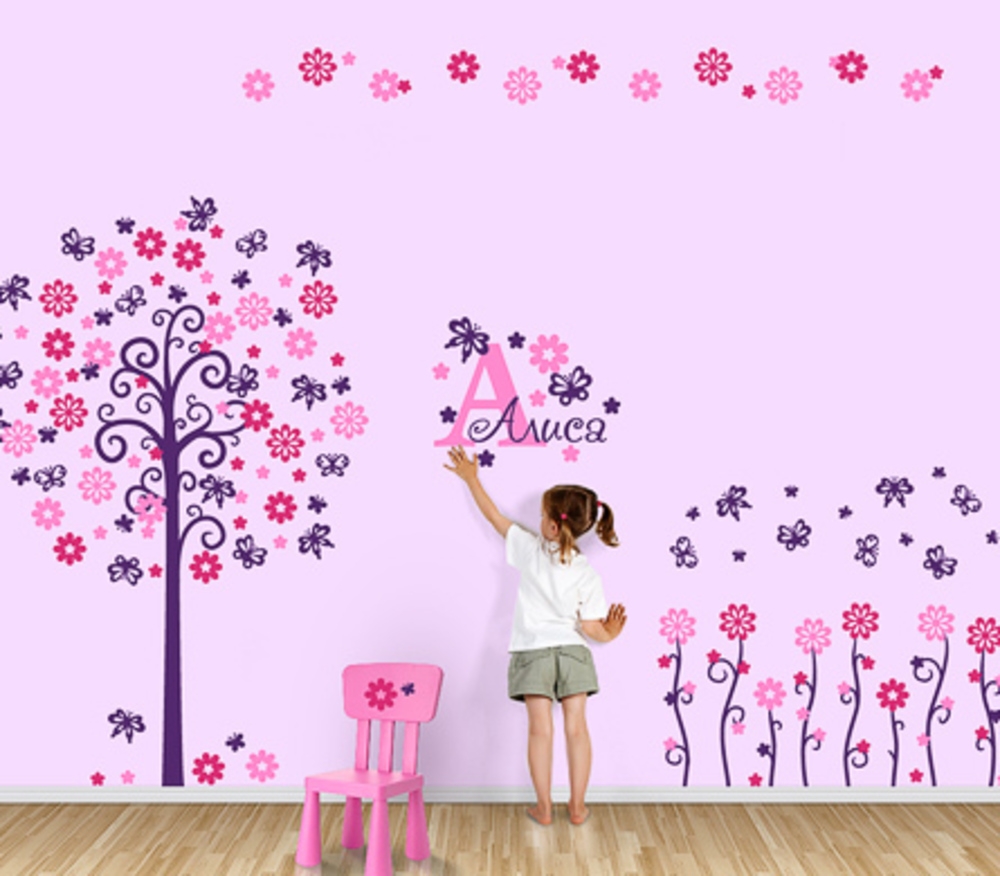 Трафареты для стен под покраску в детскую