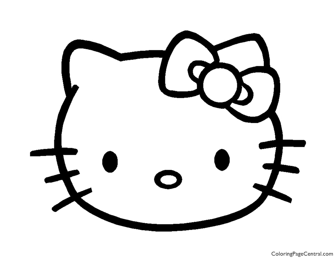 Hello Kitty черно белая