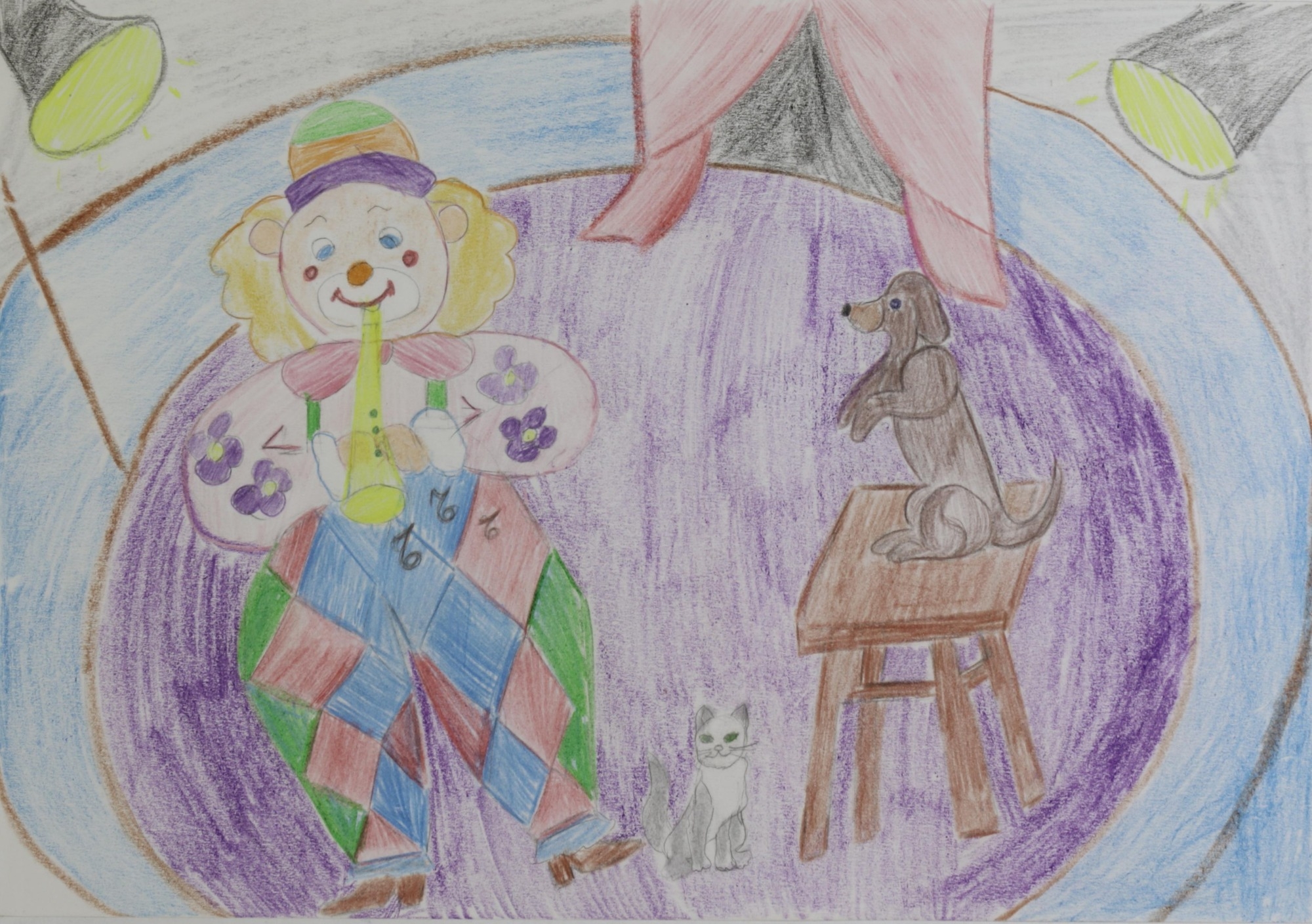 Рисунки детей по рассказам Чехова