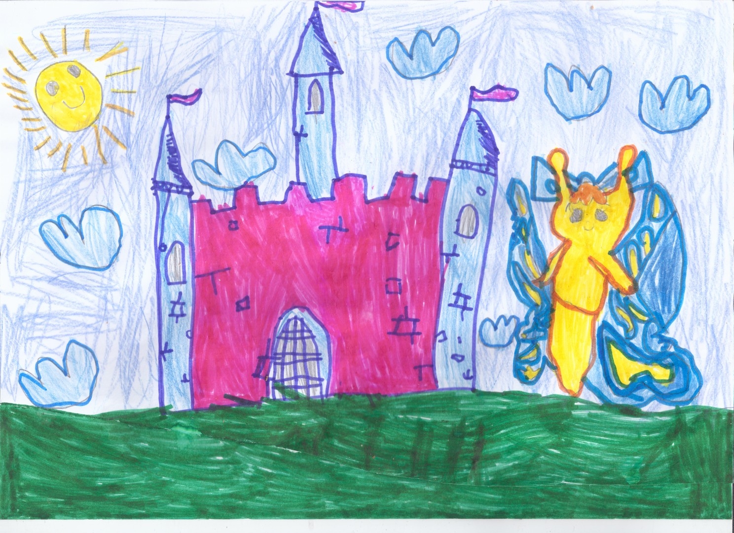 Замок детский рисунок