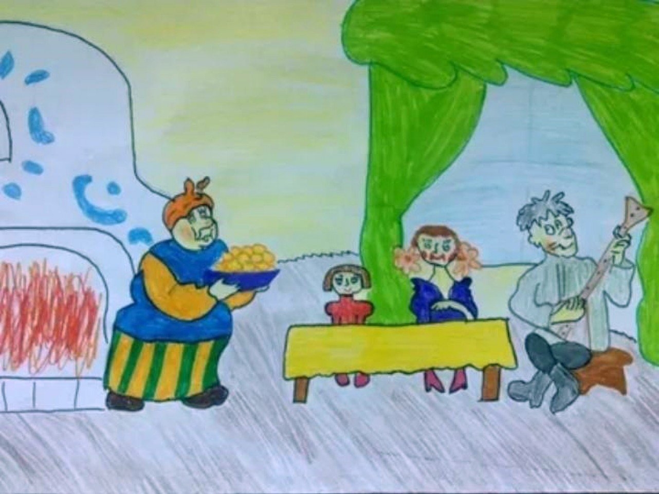 Рисунок ко Дню пожилого человека 3 класс