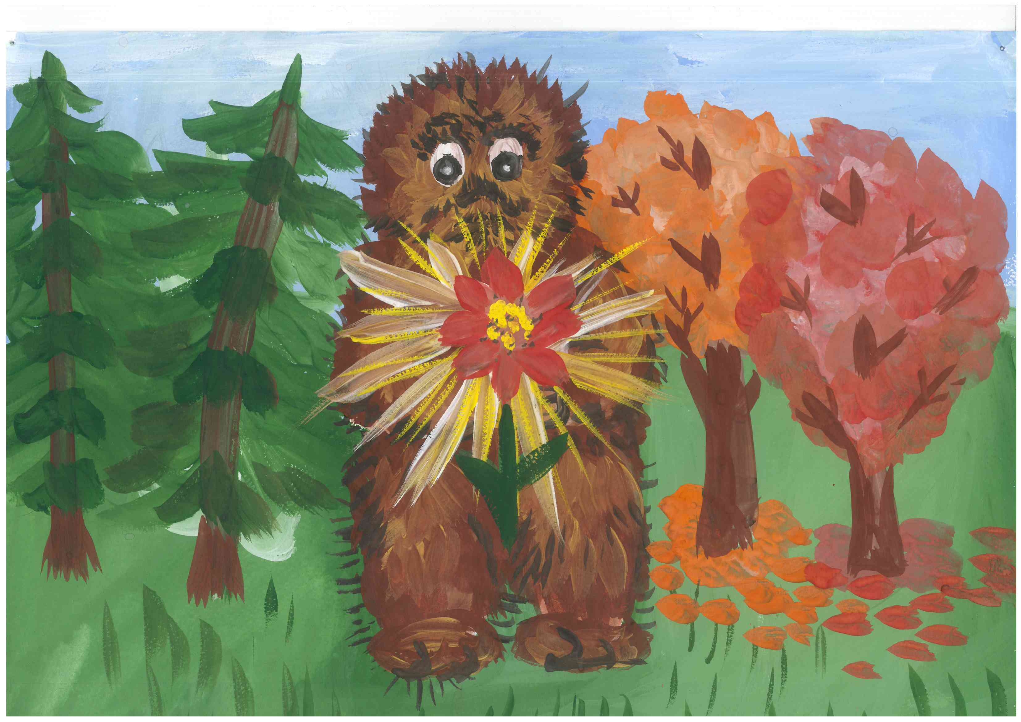 Рисование с детьми на тему Аленький цветочек
