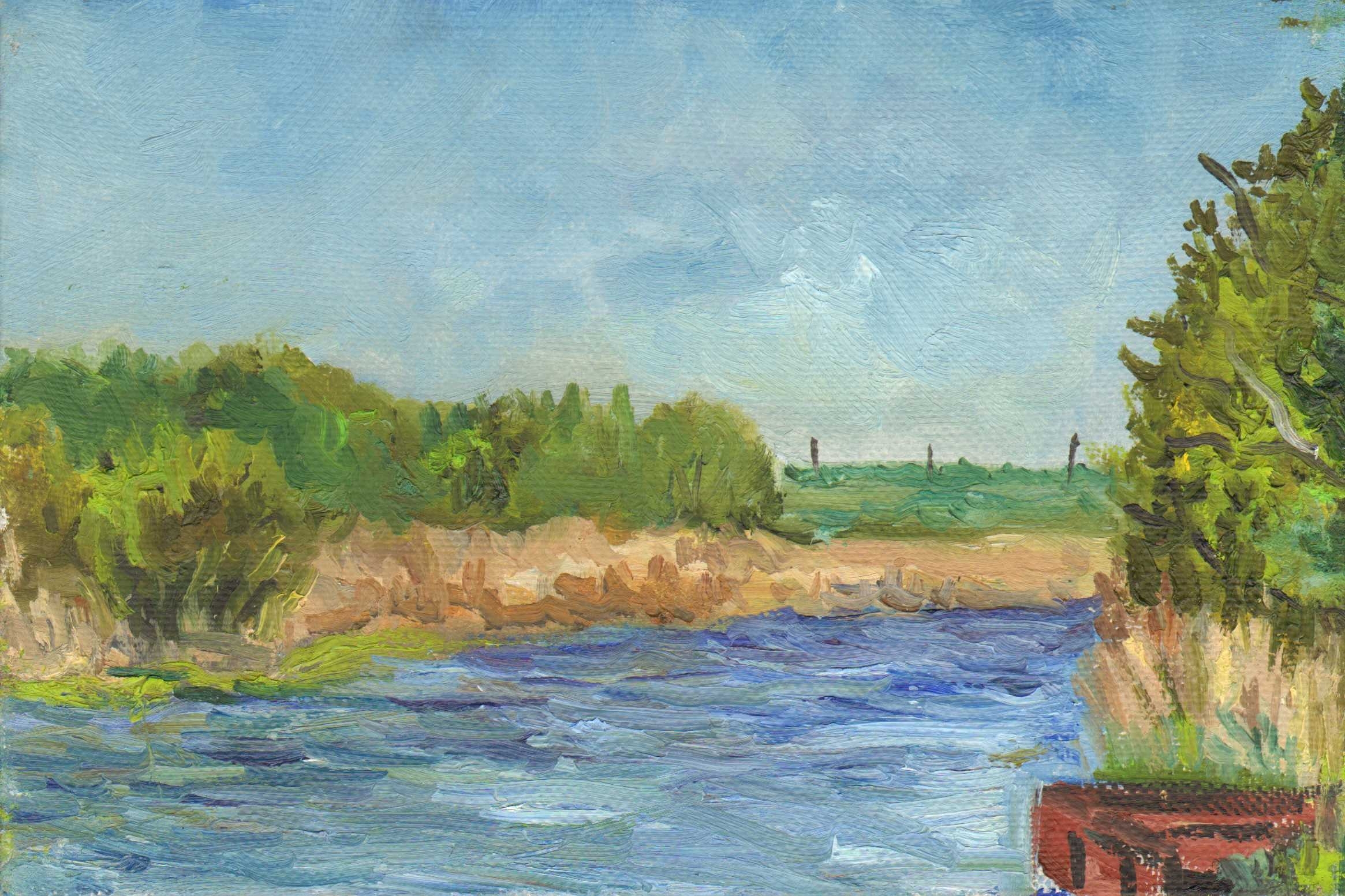 Река Сейм картина