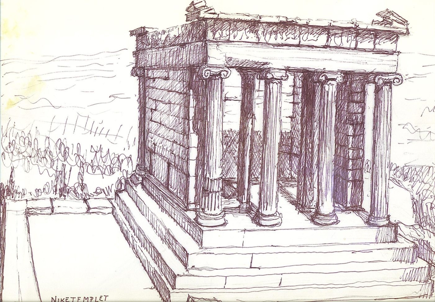 Храм Зевса в Афинах Графика