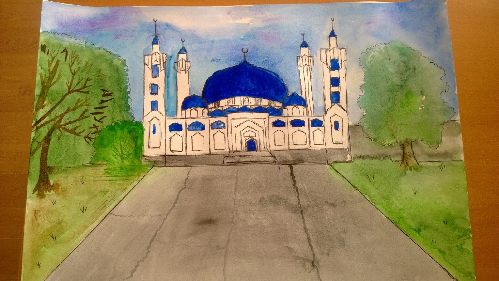 Мечеть Майкоп рисунок