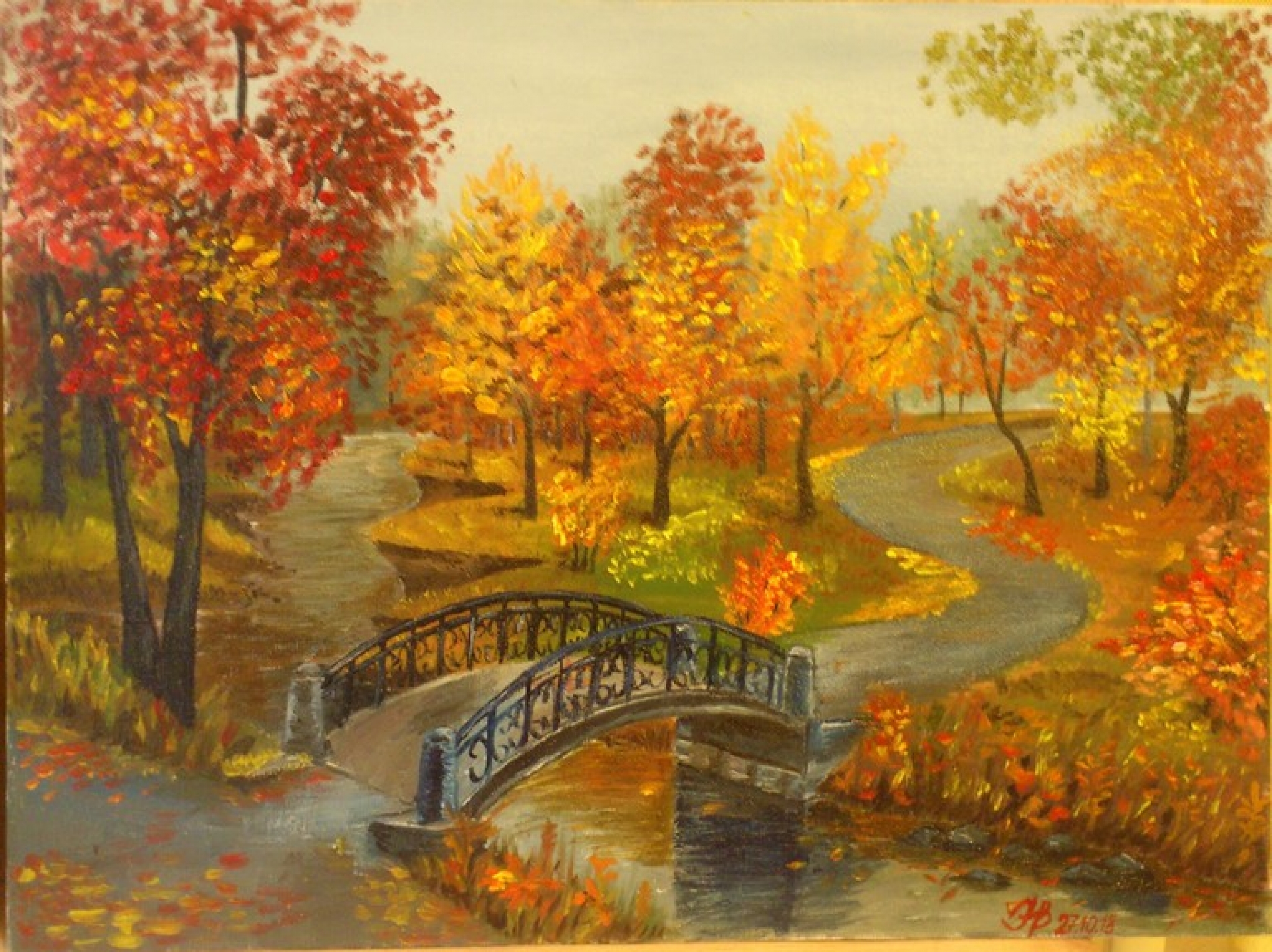 Осенний пейзаж для дошкольников